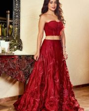 Shriya Saran Alluring in Red Dress Photos 02
