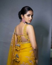 Siren Heroine Anupama Parameswaran Cute Saree Photoshoot Pictures 04