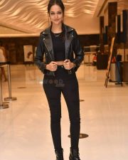 Slim and Sexy Shanvi Srivastava in a Black Dress Photos 02