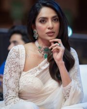 Sophisticated Actress Sobhita Dhulipala in a White Lace Embroidered Saree Photos 02 Sophisticated Actress Sobhita Dhulipala in a White Lace Embroidered Saree Photos 02
