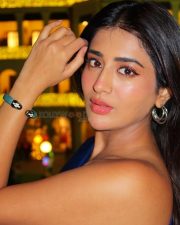 Sophisticated Rashi Singh in a Royal Blue One Shoulder Dress Photos 01