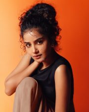 South Indian Actress Anupama Parameswaran in a Black Sleeveless Top and a Light Brown Ruffled Maxi Skirt Photos 08 South Indian Actress Anupama Parameswaran in a Black Sleeveless Top and a Light Brown Ruffled Maxi Skirt Photos 08