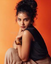South Indian Actress Anupama Parameswaran in a Black Sleeveless Top and a Light Brown Ruffled Maxi Skirt Photos 09 South Indian Actress Anupama Parameswaran in a Black Sleeveless Top and a Light Brown Ruffled Maxi Skirt Photos 09