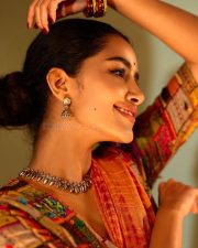 South Indian Beauty Anupama Parameswaran in a Patchwork Embroidered Lehenga with a Multi Coloured Embroidered Blouse Pictures 01