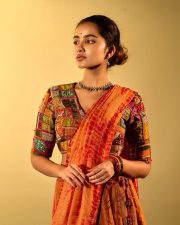 South Indian Beauty Anupama Parameswaran in a Patchwork Embroidered Lehenga with a Multi Coloured Embroidered Blouse Pictures 03