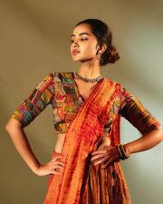 South Indian Beauty Anupama Parameswaran in a Patchwork Embroidered Lehenga with a Multi Coloured Embroidered Blouse Pictures 04