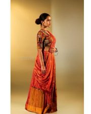 South Indian Beauty Anupama Parameswaran in a Patchwork Embroidered Lehenga with a Multi Coloured Embroidered Blouse Pictures 05