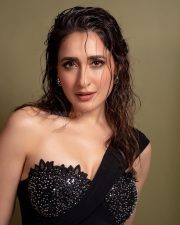 Spellbinding Pragya Jaiswal in a Black One Shoulder Mini Dress Pictures 07