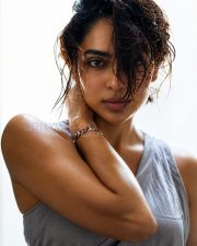 Striking Actress Sobhita Dhulipala in a Grey Wrap Dress Photos 03 Striking Actress Sobhita Dhulipala in a Grey Wrap Dress Photos 03