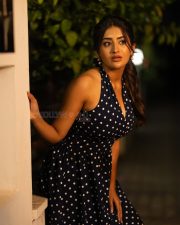 Stylish Rashi Singh in a Polka Dotted Halter Neck Dress Photos 02