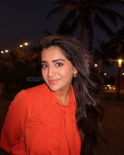 Stylish Rashi Singh in an Orange Button Down Shirt at Jeddah Waterfront in Saudi Arabia Photos 02