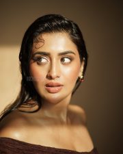 Sultry Actress Rashi Singh in a Brown Off Shoulder Lace Dress Photos 02 Sultry Actress Rashi Singh in a Brown Off Shoulder Lace Dress Photos 02