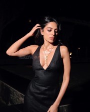 Sultry Diva Sobhita Dhulipala in a Black Sleeveless Bodycon Dress Photos 01