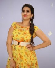 Telugu Actress Manjusha Yellow Dress Photos