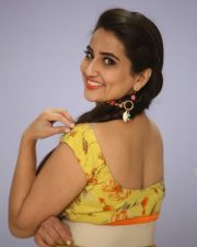 Telugu Actress Manjusha Yellow Dress Photos
