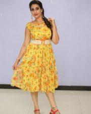 Telugu Actress Manjusha Yellow Dress Photos