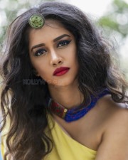 Telugu Actress Nabha Natesh Yellow Dress Pic