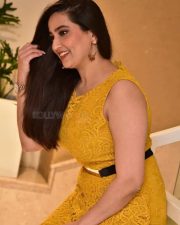 Telugu Anchor Manjusha at Mukhachitram Movie Pre Release Event Stills 10