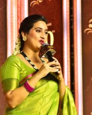 Telugu Anchor Manjusha at Shashtipoorthi Trailer Launch Event Pictures 03
