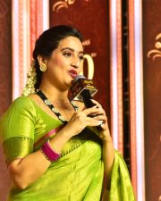 Telugu Anchor Manjusha at Shashtipoorthi Trailer Launch Event Pictures 03