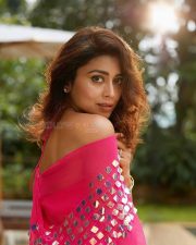 Timeless Beauty Shriya Saran in a Pink Bikini Coverup Pictures 01