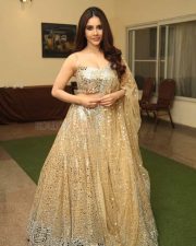 Tollywood Actress Nabha Natesh at Maestro Movie Pre Release Event Photos 10