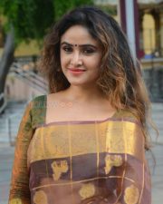 Tollywood Actress Sony Charista Saree Photoshoot Pictures