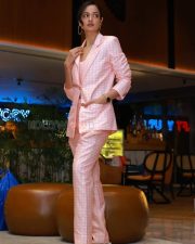 Trendy Shanvi Srivastava Cleavage in a Pink Gingham Blazer Suit with Square Neck Crop Top Photos 01 Trendy Shanvi Srivastava Cleavage in a Pink Gingham Blazer Suit with Square Neck Crop Top Photos 01