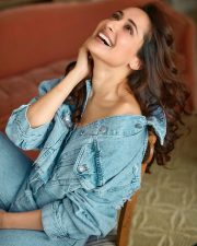 Winsome Actress Pragya Jaiswal in a Off shoulder denim jacket and jeans Photos 02 Winsome Actress Pragya Jaiswal in a Off shoulder denim jacket and jeans Photos 02