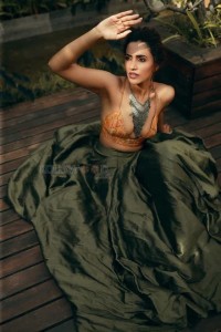 Actress Akshara Gowda Sexy Hot Cleavage Photoshoot Pictures