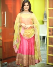 Actress Amritha Aiyer at Hanu Man Interview Photos 09