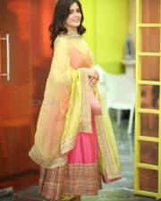 Actress Amritha Aiyer at Hanu Man Interview Photos 11