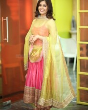Actress Amritha Aiyer at Hanu Man Interview Photos 12