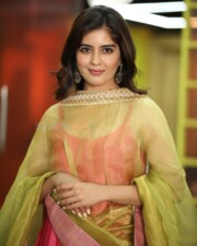 Actress Amritha Aiyer at Hanu Man Interview Photos 23