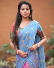 Actress Bhavya Sri At Indian Silk Expo Photos