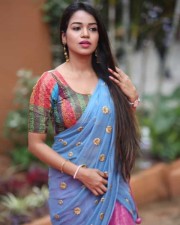 Actress Bhavya Sri At Indian Silk Expo Photos