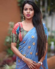 Actress Bhavya Sri At Indian Silk Expo Photos