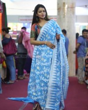 Actress Bhavya Sri At Indian Silk Expo Photos