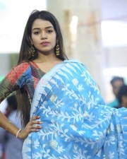 Actress Bhavya Sri At Indian Silk Expo Photos