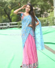 Actress Bhavya Sri At Indian Silk Expo Photos