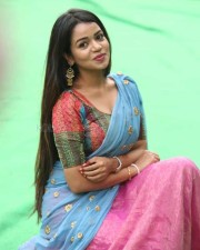 Actress Bhavya Sri At Indian Silk Expo Photos