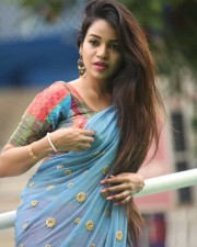 Actress Bhavya Sri At Indian Silk Expo Photos