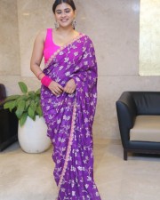 Actress Hebah Patel at Ala Ninnu Cheri Movie Pre Release Event Pictures 21