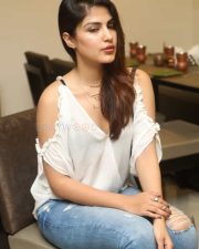 Actress Rhea Chakraborty At Junior Kuppana Restaurant Launch Photos
