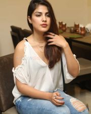Actress Rhea Chakraborty At Junior Kuppana Restaurant Launch Photos