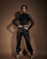 Actress Shruti Haasan Black Dress Photoshoot Stills