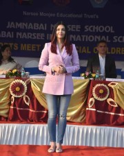 Aishwarya Rai Bachchan Takes Salute At Jamnabai Narsee Campus For Sports Meet Of Differently Abled Children Photos