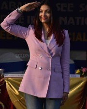 Aishwarya Rai Bachchan Takes Salute At Jamnabai Narsee Campus For Sports Meet Of Differently Abled Children Photos