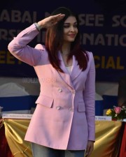 Aishwarya Rai Bachchan Takes Salute At Jamnabai Narsee Campus For Sports Meet Of Differently Abled Children Photos