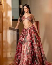 Beautiful Aditi Budhathoki in a Floral Embellished and Embroidered Lehenga Photos 01